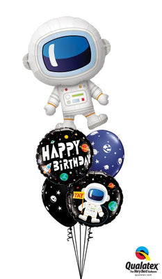 Outer Space Astronaut Planets Birthday Balloon Bouquet