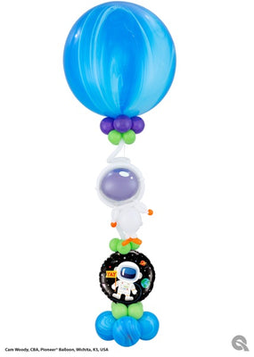 Outer Space Astronaut Jumbo Balloon Stand Up Decoration