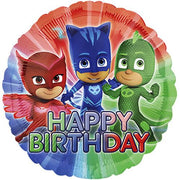 18 inch PJ Masks Happy Birthday Foil Balloon with Helium