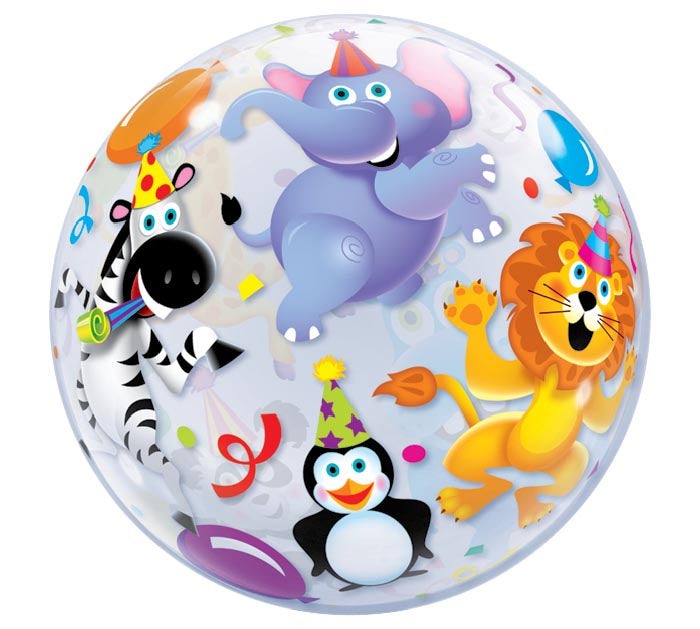 Jungle Animals Party Bubble Balloons