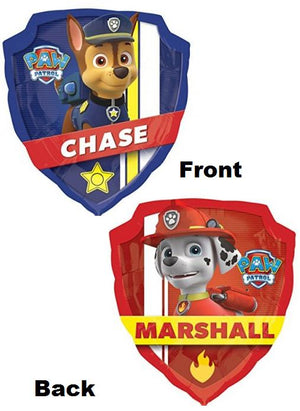 Paw Patrol Chase Marshall Balloon with Helium and Weight