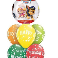 Paw Patrol Orbz Happy Birthday Balloon Bouquet