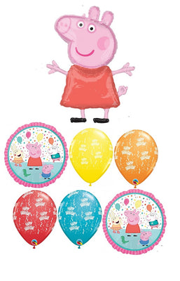 Peppa Pig George Happy Birthday Balloon Bouquet
