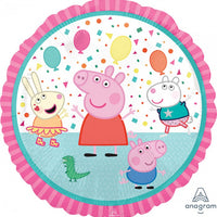 18 inch Peppa Pig Birthday Party Foil Balloon with Helium