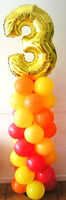 6 Foot Pick An Age Number Balloon Column