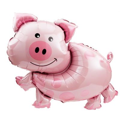 35 inch Pink Pig Shape Balloons with Helium and Weight
