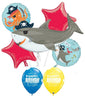 Sea Creatures Pirate Shark Birthday Balloon Bouquet