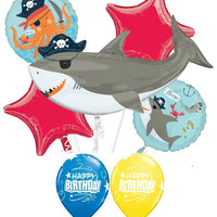 Sea Creatures Pirate Shark Birthday Balloon Bouquet