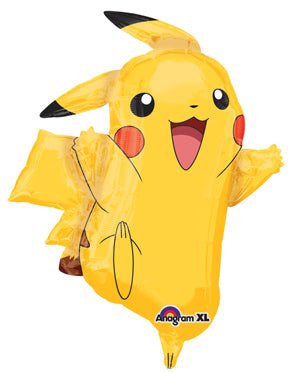 31 inch Pokemon Pikachu Shape Balloons with Helium and Weight