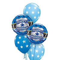 Police Badge Birthday Balloons Bouquet