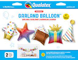 41 inch Birthday Garland Balloons AIR FILLED ONLY