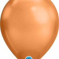 11 inch Chrome Copper Balloons with Helium and Hi Float