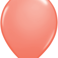 11 inch Coral Balloons with Helium and Hi Float