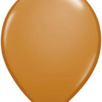 11 inch Qualatex Mocha Brown Latex Balloons with Helium and Hi Float