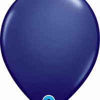 11 inch Qualatex Navy Latex Balloons with Helium and  Hi Float