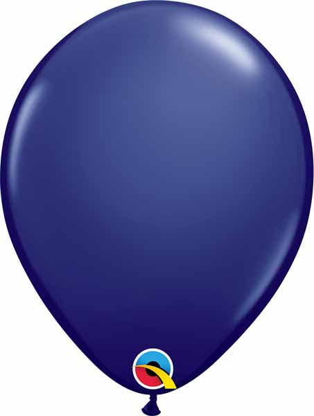 11 inch Navy Helium Balloons with Helium and  Hi Float