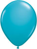 11 inch Qualatex Tropical Teal Latex Balloons with Helium and Hi-Float