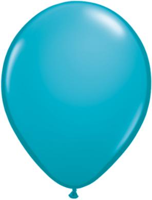 11 inch Tropical Teal Balloons with Helium and Hi-Float