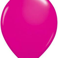 11 inch Qualatex Wild Berry Latex Balloons with Helium and Hi Float