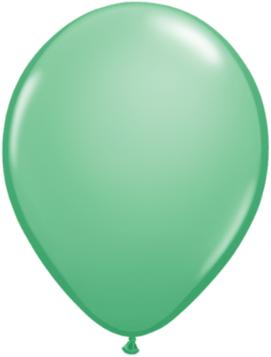 11 inch Wintergreen Balloons with Helium and Hi Float