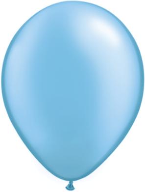 11 inch Pearl Azure Balloons with Helium a Hi Float