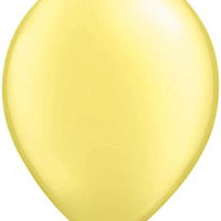 11 inch Qualatex Pearl Lemon Chiffon Latex Balloons Helium Hi Float