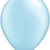 11 inch Qualatex Pearl Light Blue Latex Balloons Helium and Hi Float