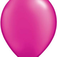 11 inch Qualatex Pearl Magenta Latex Balloons with Helium and Hi Float
