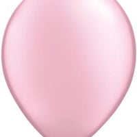 11 inch Qualatex Pearl Pink Latex Balloons with Helium and Hi Float