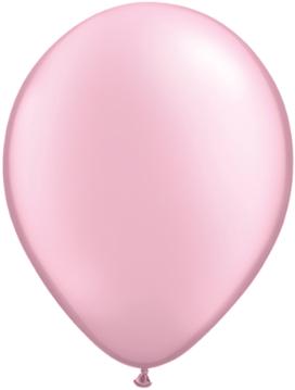 11 inch Pearl Pink Balloons with Helium and Hi Float