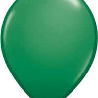 11 inch Green Balloons with Helium and Hi Float