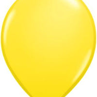 11 inch Qualatex Yellow Latex Balloons with Helium and Hi Float