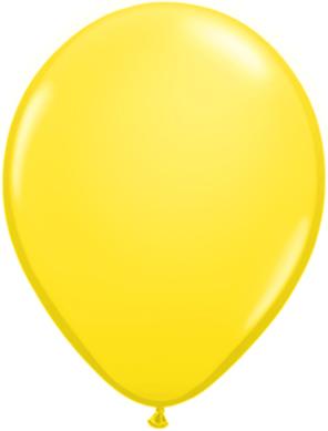 11 inch Yellow Balloons with Helium and Hi Float
