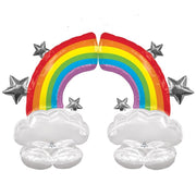 52 inch Rainbow Airloonz Balloon Set AIR FILLED ONLY