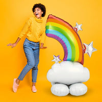 52 inch Rainbow AirLoonz Balloon AIR FILLED ONLY