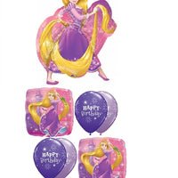 Disney Princess Rapunzel Happy Birthday Balloons Bouquet