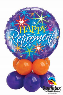 Retirement Table Balloon Centerpiece