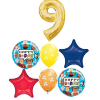 Roblox Birthday Party Time Pick An Age Gold Number Balloons Bouquet