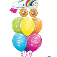 Roller Skate Happy Birthday Balloons Bouquet