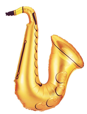 Saxophone Shape Foil Balloon with Helium and Weight
