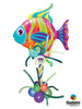 Sea Creatures Tropical Fish Slim Balloon Column