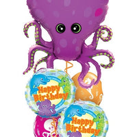 Sea Creatures Octopus Birthday Balloons Bouquet