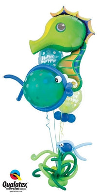 Sea Creatures Seahorse Balloon Bouquet Stand Up