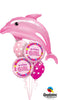 Pink Dolphin Birthday Girl Balloon Bouquet