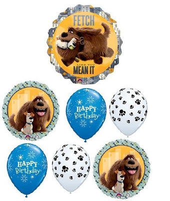 Secret Life of Pets Birthday Balloon Bouquet with Helium and Weight