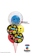 Emoji Bubble Birthday Balloons Bouquet