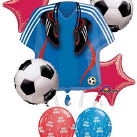 Soccer Jersey Birthday Balloon Bouquet with Helium and Weight