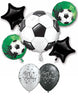 Soccer Ball Birthday Balloon Bouquet with Helium and Weight