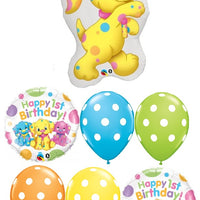 1st Birthday Soft Spots Sunny Balloons Bouquet