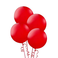 36 inch Jumbo Solid Colour Balloon Bouquet of 4 with Helium Hi Float